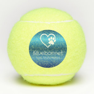Nombre del perro azul Pelota de tenis 'lanzar, bus