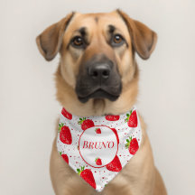 Nombre del perro del corazón rojo de fresa