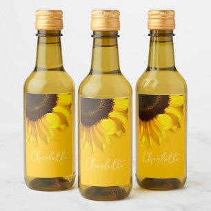 Nombre del Personalizable de girasol amarillo en v
