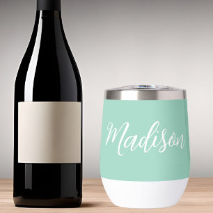 Nombre del Personalizable de moda verde marino