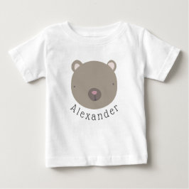 Nombre del personalizable Oso Cute Bebé Camiseta