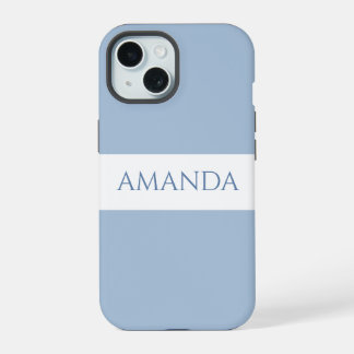 Nombre del personalizar Azul Dusky mínimo