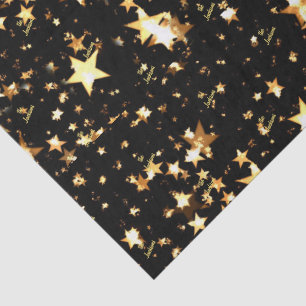 Nombre del script Papel de seda Estrellas negras y
