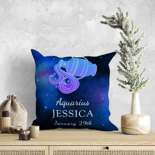 Nombre del signo Zodiac Cojín decorativo de regalo