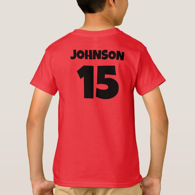 Nombre deportivo personalizado Número de camiseta (Reverso)