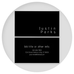 Nombre editable minimalista moderno Blanco y neg