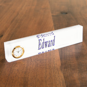 Nombre Edward, nombre, logotipo, placa de identificación