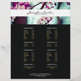NOMBRE ELEGANTE con el volante CHERRY BLOSSOMS