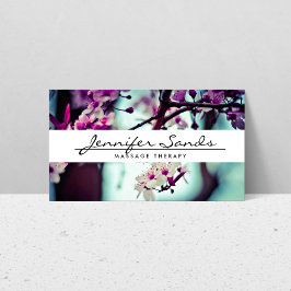 NOMBRE ELEGANTE con tarjeta de visita CHERRY BLOSS
