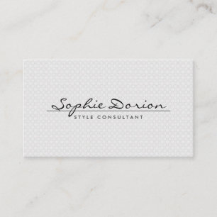 NOMBRE ELEGANTE EN tarjeta de visita del MODELO II