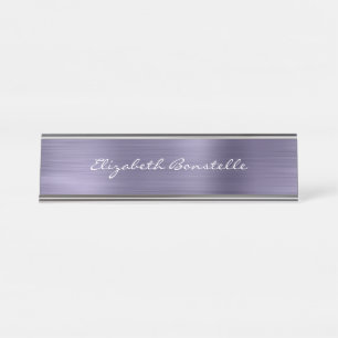 Nombre Elegante placa de identificación de escritorio con