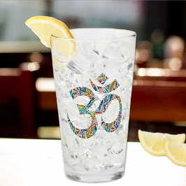 Nombre elegante, símbolo de Om botánico colorido 1