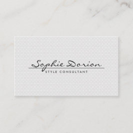 NOMBRE ELEGANTE SOBRE LA TARJETA DE NEGOCIO DE VIN