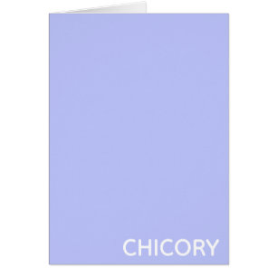 Nombre en color azul de flores de achicoria