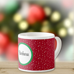 Nombre en Taza de Espresso de 6oz con Estrellas Ro