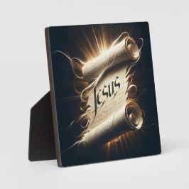 "Nombre encima de todos los nombres" Placa de escr