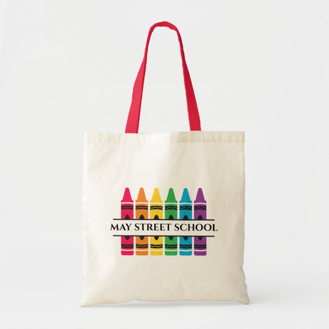 Nombre escolar del personalizado - Bolsa de Crayon (Frente)