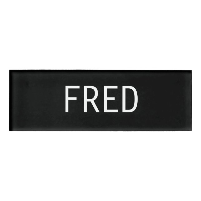 Nombre Etiqueta conocida de Fred (Anverso)