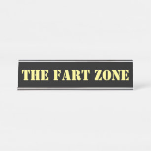 Nombre Fart la placa de identificación del escritorio de
