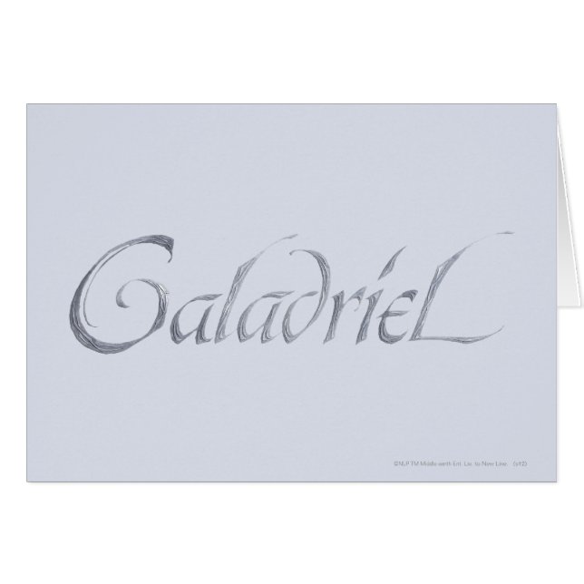 Nombre Galadriel Texturado (Anverso (Horizontal))