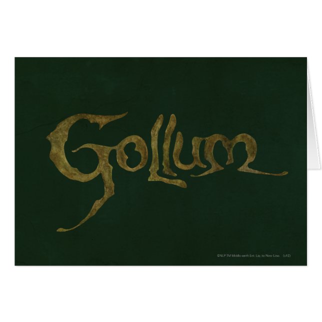 Nombre GOLLUM™ - Texturado (Anverso (Horizontal))