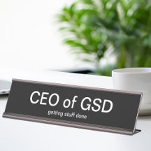 Gracioso regalo ejecutivo de placa de escritorio d