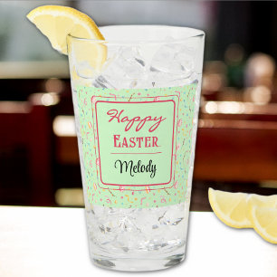 Nombre, Green Spring Happy Easter Pint Glass