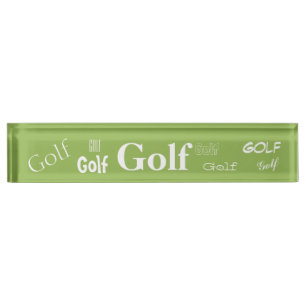 Nombre HAMbyWG - Placa de nombres de escritorio - Golf