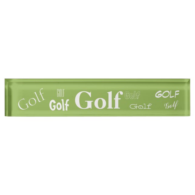 Nombre HAMbyWG - Placa de nombres de escritorio - Golf (Anverso)