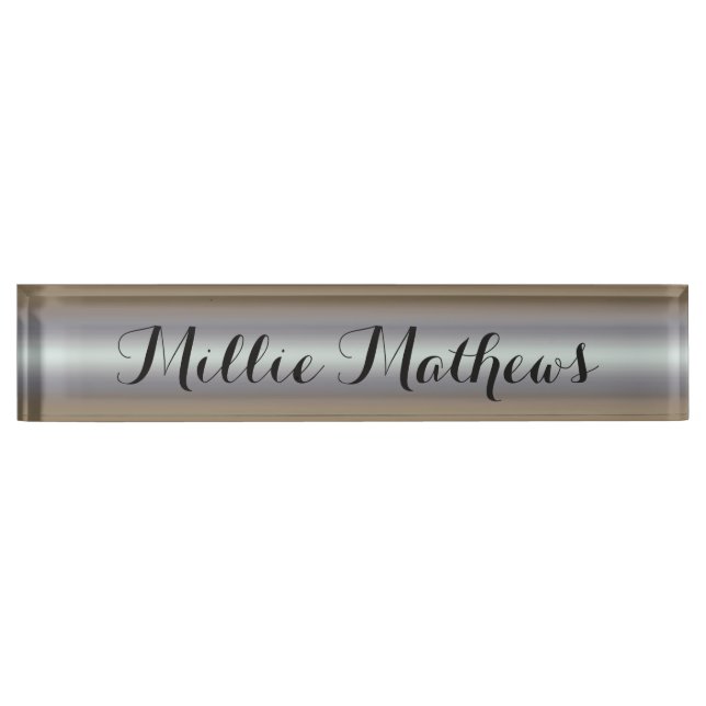 Nombre HAMbyWG - Placa de nombres de escritorio - Gradien (Anverso)