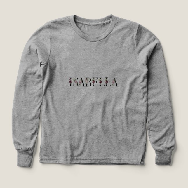 Nombre Isabella (Diseño frontal)