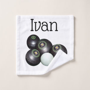 Nombre Iván Con Diseño De Bolas De Césped, Toal