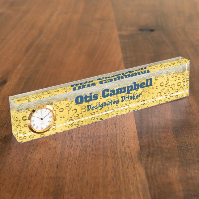 Nombre Lleno de la placa de la mesa de Beer Suds (Lateral)