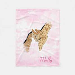 Nombre manta de jirafa personalizable