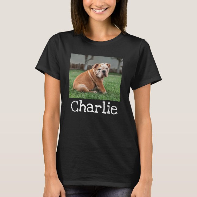 Nombre Mascota Personalizado Y Camiseta Fotográfic (Anverso)