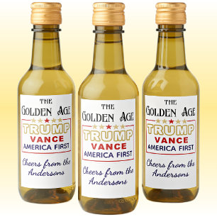 Nombre, mini botellas presidente Trump, la edad de