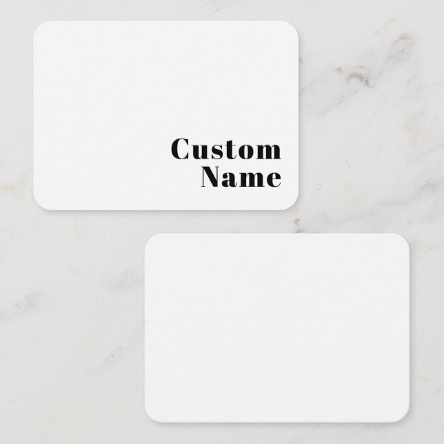 Nombre mínimo retro moderno o plantilla de negocio (Anverso / Reverso)