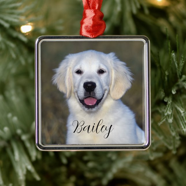Nombre moderno de foto Ornamento de Navidad (Árbol)