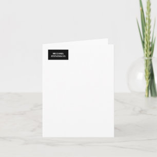 Nombre moderno de la llanura Minimalista única bla