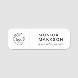 Nombre Moderno, Logo Y Etiqueta De Nombre