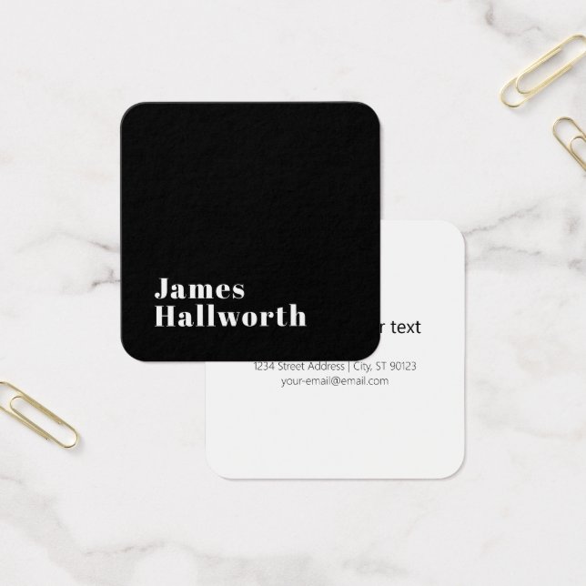 Nombre moderno retro editable elegante (u otro tex (Oficina)