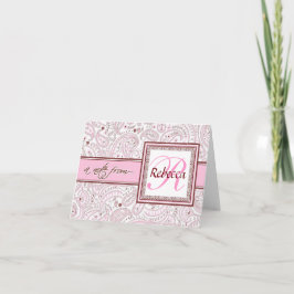 Nombre Monogramado Pink Paisley