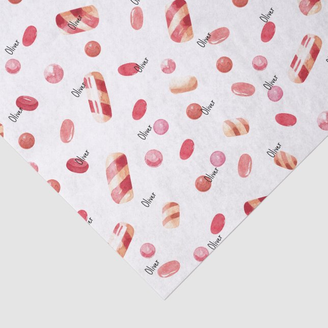 Nombre, Papel de Seda Dulce Patrón de Caramelo de  (Detalle)