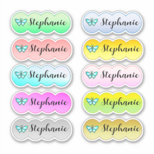 Nombre Pegatina Establecer varios colores con mari