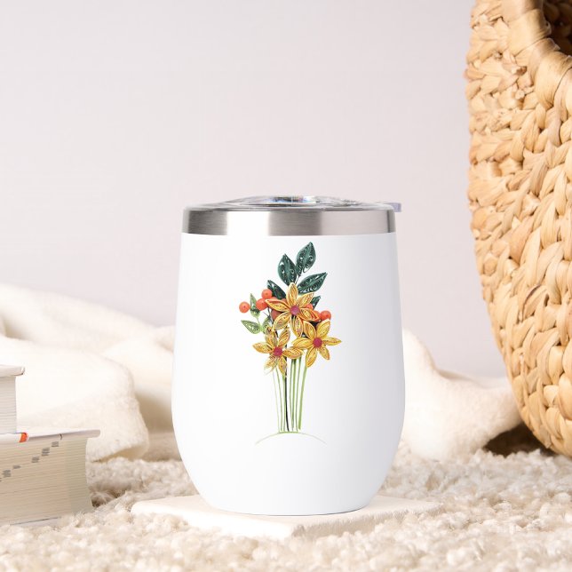 Nombre personal, Flores de papel rizado 11oz Blanc (Subido por el creador)
