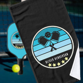 Nombre personal Verde azulado Blue Pickleball Padd