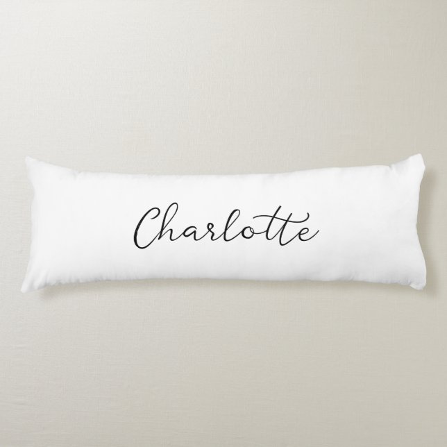 Nombre personalizado Almohada Blanca de Tamaño Com (Anverso)