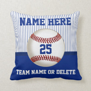 Nombre personalizado almohada del béisbol, númer