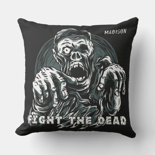 Nombre personalizado almohadas de lanzamiento de Z (Anverso)