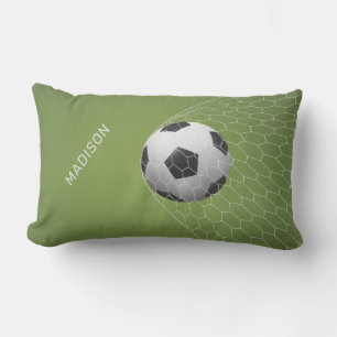 Nombre personalizado almohadas de Soccer Goal